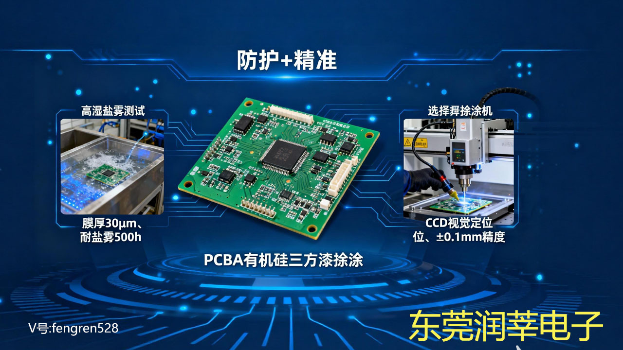 东莞润莘电子DGRXS-1869在PCBA 改性有机硅三防漆应用指南(图2)