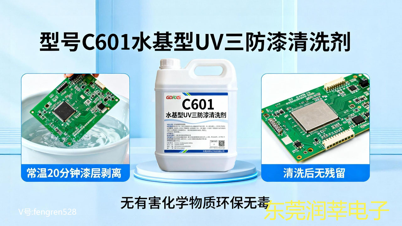 水基型UV三防漆清洗剂C601：环保无毒的高效清洗解决方案