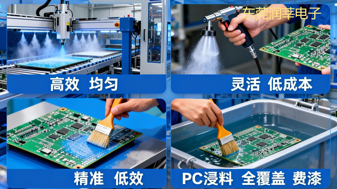 三防漆 4 大应用工艺优缺点对比：选对省成本，效率翻 2 倍(图1)