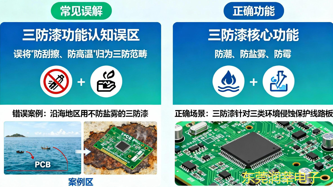 三防漆到底是哪三防?拆解核心作用 + 防护价值,PCB 寿命延 3 倍(图1) 三防漆到底是哪三防?拆解核心作用 + 防护价值,PCB 寿命延 3 倍(图1)