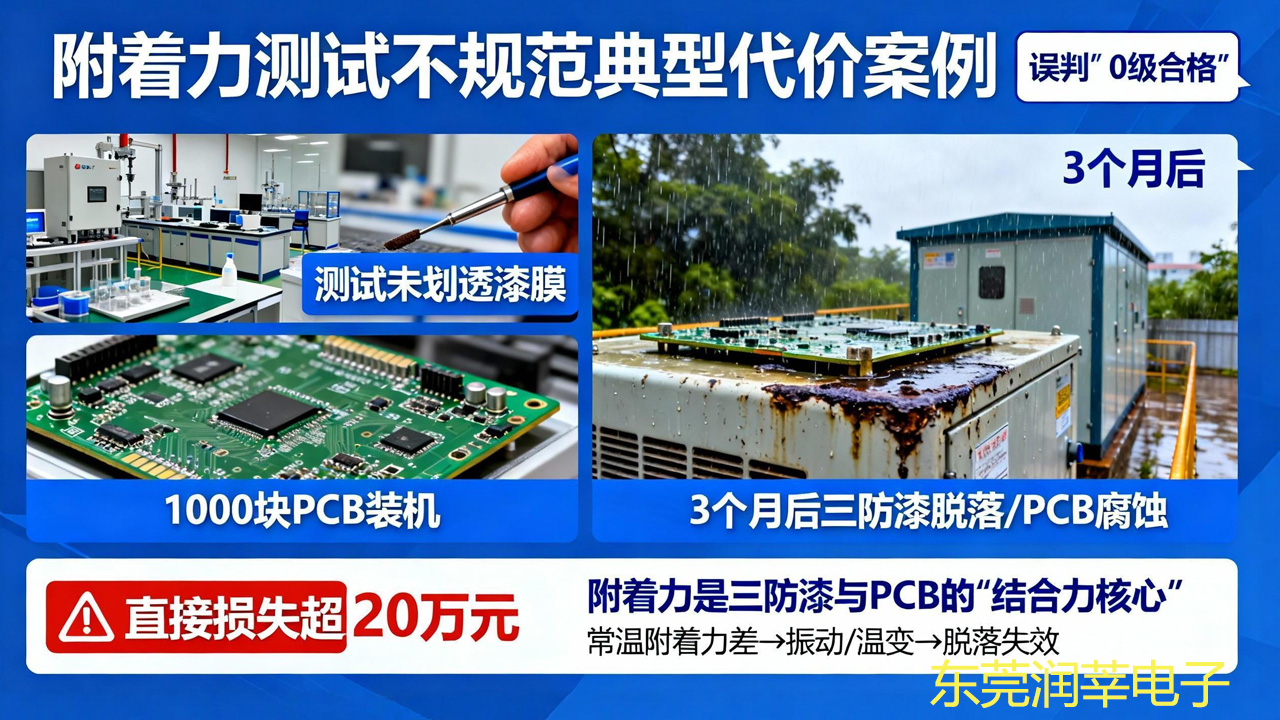 附着力测错 = 防护白做！PCB 三防漆百格测试 3 步标准 + 5 级判定，错 1 步全返工(图1)