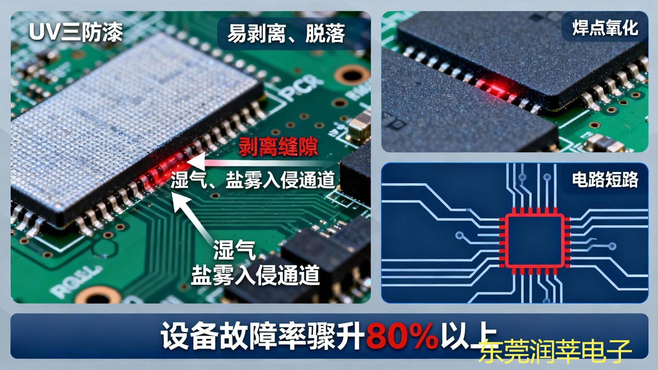 UV三防漆固化后易剥离？4大核心诱因+对应解决办法(图1)